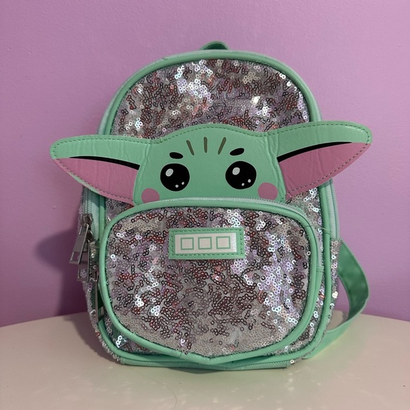 Star Wars Baby Yoda Sparkle Mini Back Pack - Picture 1 of 4